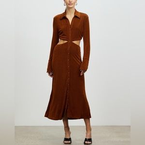 MISHA Salona Midi Dress in Copper